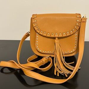 Madison West Mustard Crossbody Purse